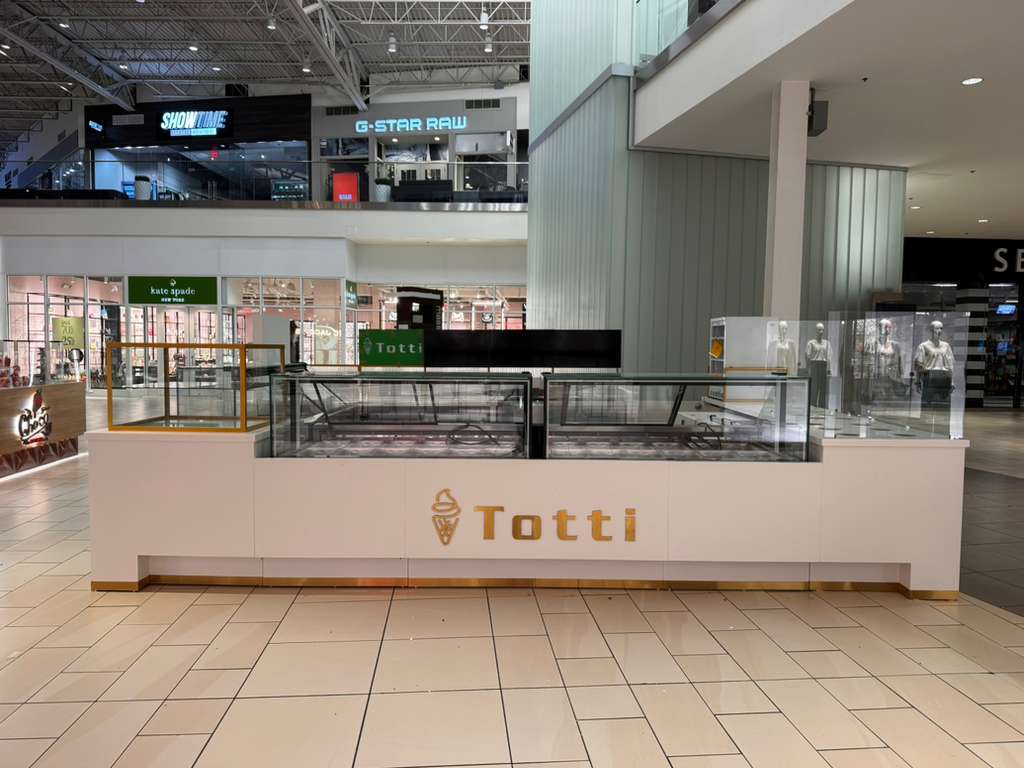 Quiosco de Totti Ice Cream en un centro comercial de EE. UU.